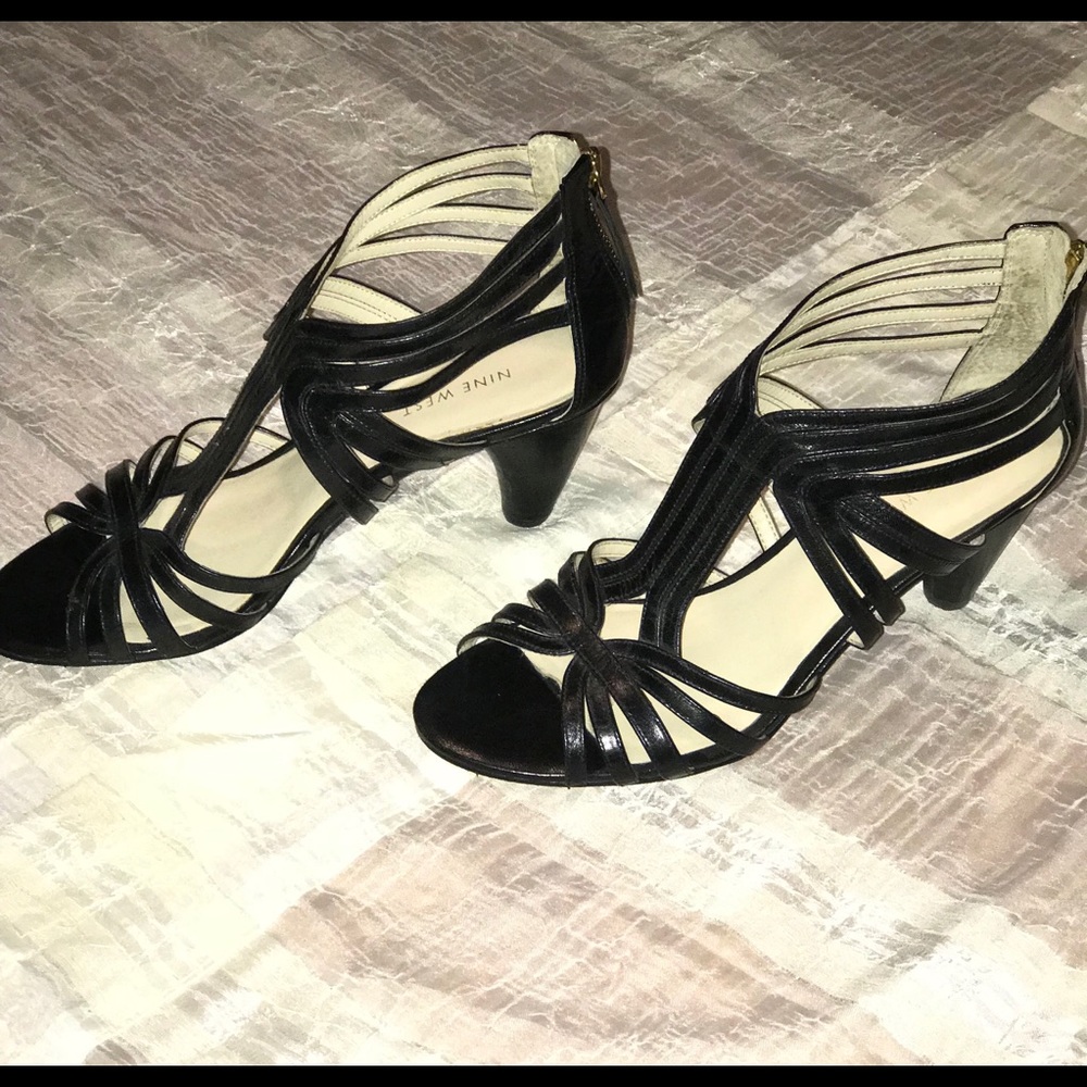 Nine West Black Heels 7 1/2